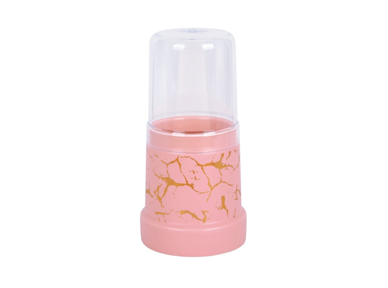 BM735 Pink Tempat Sendok dengan Motif Marmer